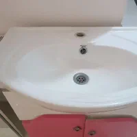 سنگ روشویی همراه آینه باکس و کمد روشویی|لوازم سرویس بهداشتی|ملارد, |دیوار