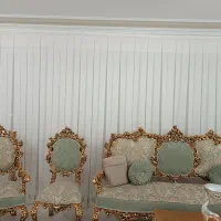 پرده  کتان لمه دار ضخیم نو نو|پرده، رانر، رومیزی|تبریز, |دیوار