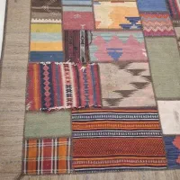 گلیم فرش تکه ای ایل قشقایی شیراز|فرش|تهران, شهرک خرازی|دیوار