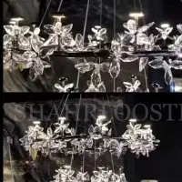 لوستر ربکا وارداتی خاص کریستال اتریش مدرن کلاسیک