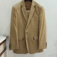 کت و شلوار رنگ کرم شتری خارجی