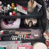 پک کامل وسایل کاشت ناخن همراه با کیف مخصوص|آرایشی، بهداشتی، درمانی|دورود, |دیوار