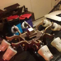 لوستر ۸ شاخه چوب راش