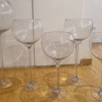 جام شیشه ای  بزرگ در 3 سایز مناسب گل و دکور