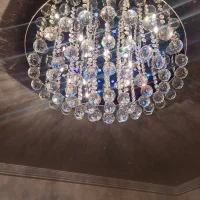 لوستر سقفی مدل گوی قطر ۶۰|لوستر و چراغ آویز|تبریز, |دیوار