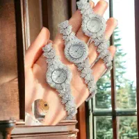 ساعت زنانه نقره مجلسی شیک مدل J-H.6ست نقره مدل طلا|بدلیجات|تبریز, |دیوار