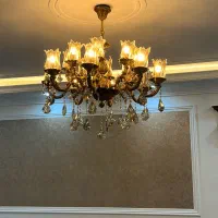 لوستر برنجی ۸شاخه و ۶ شاخه|لوستر و چراغ آویز|تهران, والفجر (افسریه)|دیوار