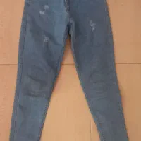 شلوار اسکینی آبی روشن