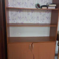 کتابخانه‌،کمد اداری با قفسه چوبی