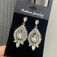 گوشواره کریستالی درخشان و مجلسی