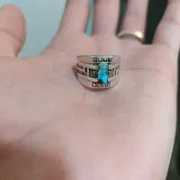 انگشتر نقره فیروزه مردانه