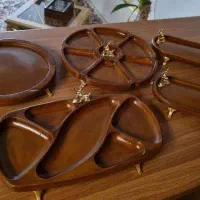 ظروف پذیرایی و دکوریجات پرده مکرومه و بوم ریس