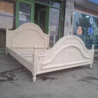 تخت تمام چوب مدل ابروی دو نفره