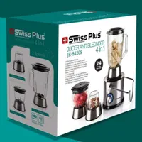 آبمیوه گیری حرفه‌ای۴کاره سوییس پلاس JE-8420S+ض۲سال|آبمیوه‌گیر و آب‌مرکبات‌گیر|مشهد, هفت تیر (آب و برق)|دیوار
