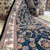 کناره فرش ۷۰۰ شانه گل برجسته/کرم سرمه ای نقرآبی|فرش|قم, نیروگاه|دیوار