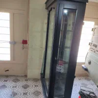 دکور ویترین چوبی آینه ای سالم فروشی