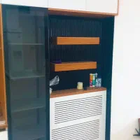 طراحی و اجرا  کابینت کمددیواری  تی وی وال جاکفشی|مصالح و تجهیزات ساختمان|اندیشه, اندیشه فاز ۱|دیوار