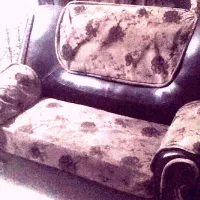 مبل هفت نفره چرم ومخمل