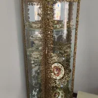 بوفه برنجی سنگین و خوش نقش|بوفه، ویترین، کنسول|کرج, ساماندهی|دیوار