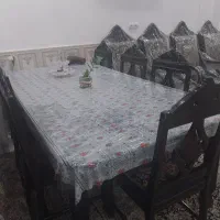 میز ناهارخوری ۱۰ نفره چوب گردو طرح هخامنش