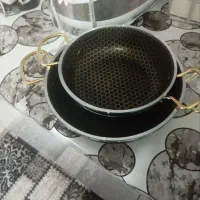 دوتا ماهیتابه باهم ۶۰۰|ظروف پخت‌وپز|بیرجند, |دیوار