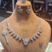 سرویس نقره همراه با روکش طلا سفید