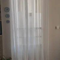 پرده حریر بالکن همراه چوب پرده رایگان