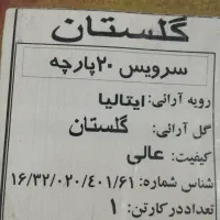 سرویس چینی زرین ۶ نفره ۲۰ پارچه گلستان آکبند|ظروف سرو و پذیرایی|شهریار, شهریار|دیوار