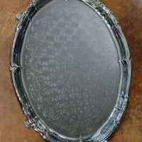 سینی سیلور نقره ای قدیمی در حدنو مارک الماس