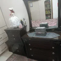 فروش سرویس  تختخواب همراه اینه دراور وپاتختی|تخت و سرویس خواب|سراب, |دیوار