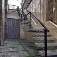 نرده راه پله بالکن پشت پنجره حفاظ استیل چوبی|خدمات پیشه و مهارت|کرمانشاه, |دیوار