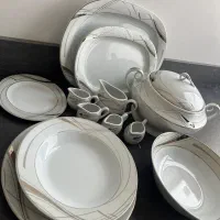 چینی ۱۲ نفره مقصود دور نقره ای