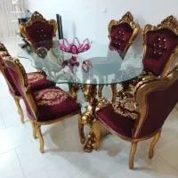 مبل و میز ناهارخوری ست و در حد نو|مبلمان خانگی و میز عسلی|ساری, |دیوار