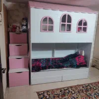 تخت خواب دو طبقه نوجوان مدل ویلایی|تخت و سرویس خواب|کاشان, قطب راوندی|دیوار