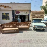 تخت سنتی شاه نشینی|تابلو فرش|اصفهان, فجر|دیوار