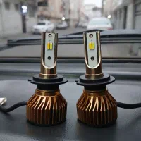 هدلایت دورنگ پایه H7 لنزو