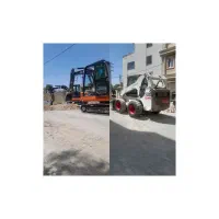 بابکت مینی بیل  بیل حمل نخاله خاکبرداری ساختمان