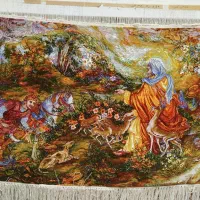 تابلو فرشهای چله ابریشم تبریز|تابلو فرش|شیراز, شاهچراغ|دیوار