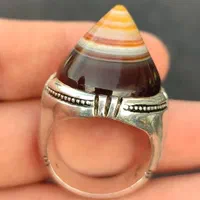 انگشتر نقره سنگ سه پوست|بدلیجات|تهران, نیروی هوایی (پیروزی)|دیوار