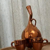 تنگ و لیوان سفالی|کلکسیون اشیاء عتیقه|تهران, شهرک ولیعصر شمالی|دیوار