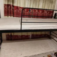 تخت خواب دوطبقه فلزی باتشک|تخت و سرویس خواب|بندرعباس, |دیوار