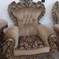 مبل استیل ۷ نفره به همراه میز نهار خوری ۶ نفره|مبلمان خانگی و میز عسلی|نکا, |دیوار