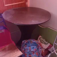 میز خاطره چوبی قهوه ای سوخته|میز و صندلی غذاخوری|بروجرد, |دیوار