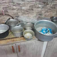 قابلمه چدنی وروی با هم