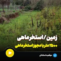 2500 متر با مجوز استخر ماهی