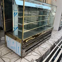 یخچال معکبی ویترینی نما طلایی مشابه نو|فروشگاه و مغازه|تهران, فلسطین (میدان انقلاب)|دیوار