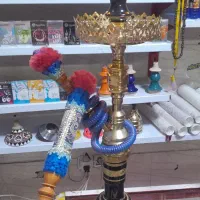 قلیان تنه برنجی توپر طعم نخورده کامل