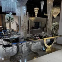 میز استیل/مدل سفید/تالار باغ تشریفات