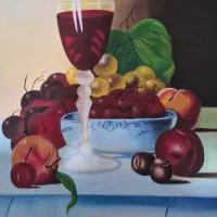 تابلو بوم رنگ روغن