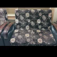 مبل 4نفره و دستک پرده مخمل ترک